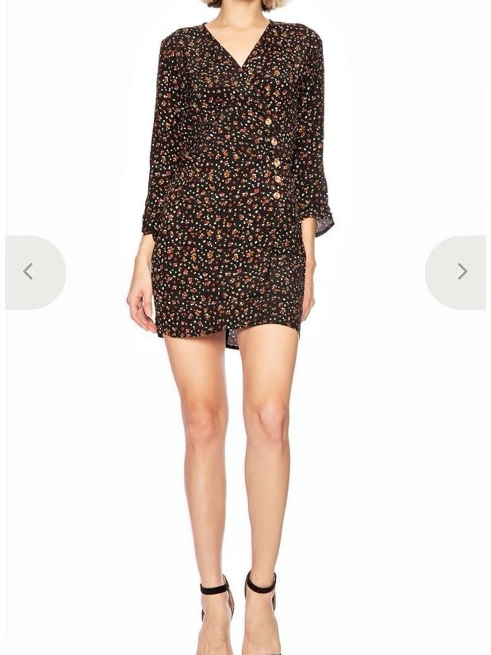Faithful the Brand Floral Wrap Mini Dress
